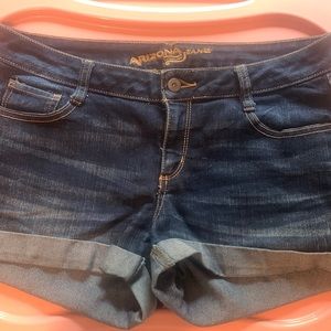 Darkwash Arizona Jean Shorts Cuffed Size 11